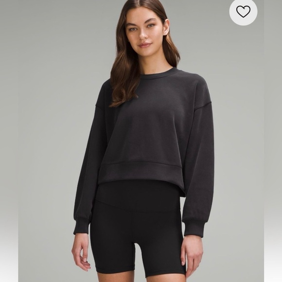 lululemon athletica Other - Lululemon Athletica Black Sweatshirt and Shorts Set Size 8